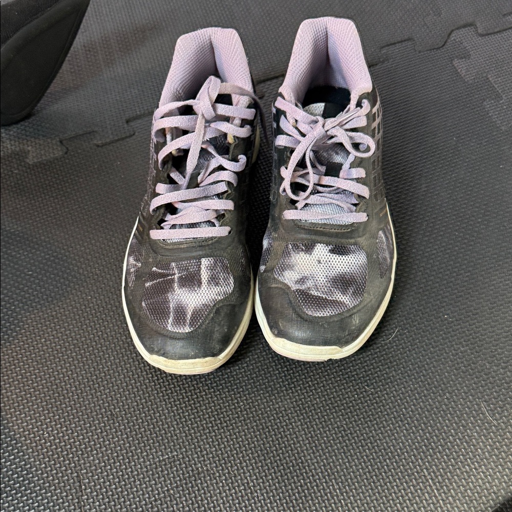 Women’s Athletic Sneakers in Black and Lavender